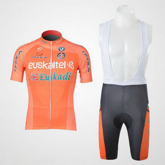 2011 Maillot Euskalte Tirantes Mangas Cortas Naranja